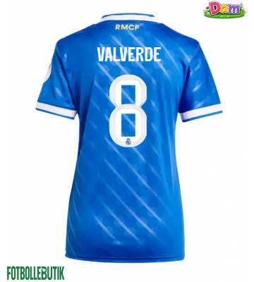Real Madrid Federico Valverde #8 Tredje Tröja Kvinnor 2025-26 Kortärmad